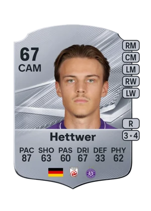 Hettwer - 67 - Rare EA FC 27 card