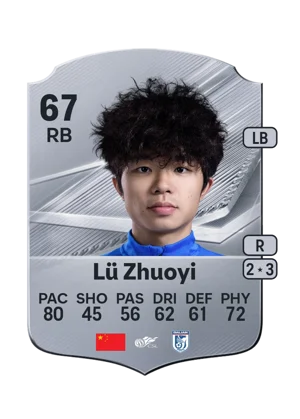 Lü Zhuoyi - 67 - Rare EA FC 27 card