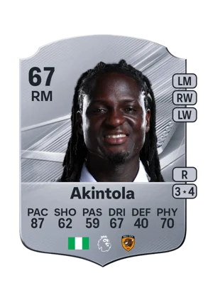 Akintola - 67 - Rare EA FC 27 card