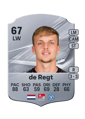 de Regt - 67 - Rare EA FC 27 card