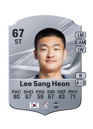Lee Sang Heon - 67 - Rare EA FC 27 card