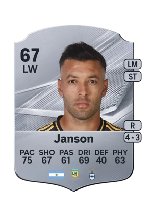 Janson - 67 - Rare EA FC 27 card