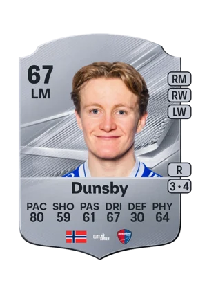 Dunsby - 67 - Rare EA FC 27 card