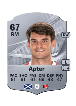 Apter - 67 - Rare EA FC 27 card