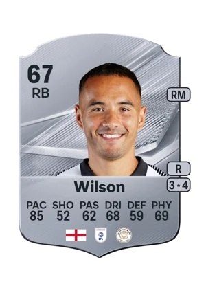 Wilson - 67 - Rare EA FC 27 card