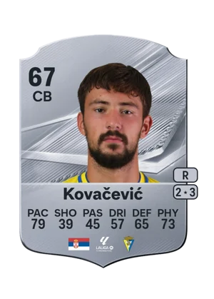 Kovačević - 67 - Rare EA FC 27 card