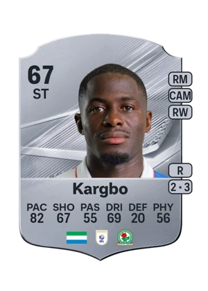 Kargbo - 67 - Rare EA FC 27 card