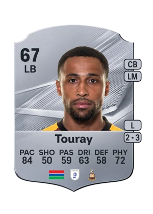 Touray - 67 - Rare EA FC 27 card