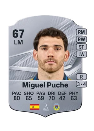 Miguel Puche - 67 - Rare EA FC 27 card