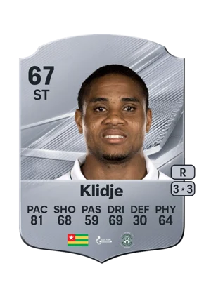 Klidje - 67 - Rare EA FC 27 card