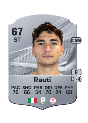 Rauti - 67 - Rare EA FC 27 card