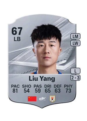 Liu Yang - 67 - Rare EA FC 27 card