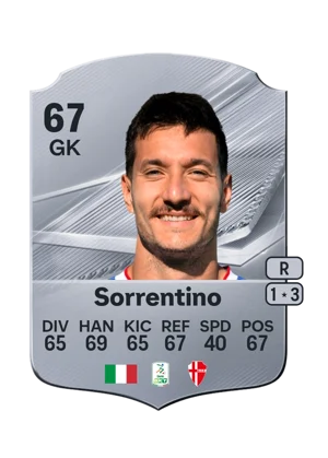 Sorrentino - 67 - Rare EA FC 27 card