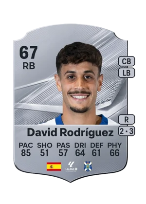 David Rodríguez - 67 - Rare EA FC 27 card