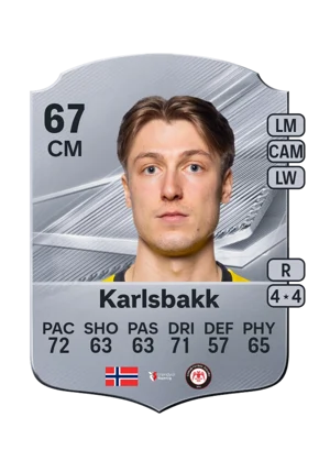 Karlsbakk - 67 - Rare EA FC 27 card