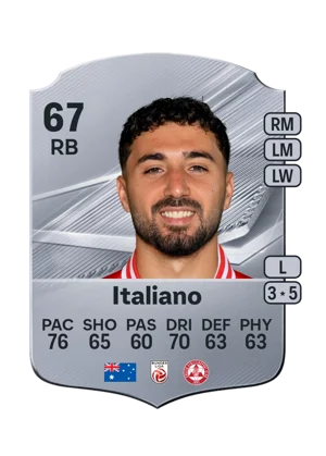 Italiano - 67 - Rare EA FC 27 card