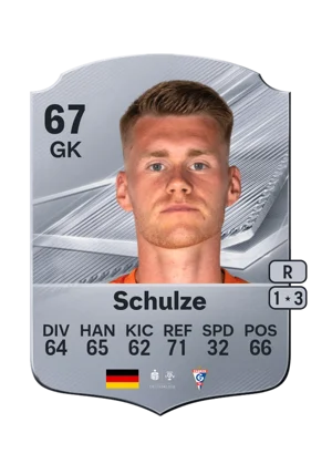 Schulze - 67 - Rare EA FC 27 card