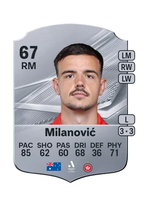 Milanović - 67 - Rare EA FC 27 card