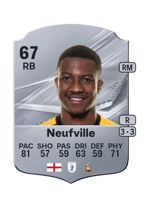 Neufville - 67 - Rare EA FC 27 card