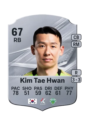 Kim Tae Hwan - 67 - Rare EA FC 27 card