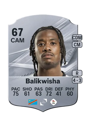 Balikwisha - 67 - Rare EA FC 27 card