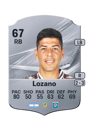 Lozano - 67 - Rare EA FC 27 card