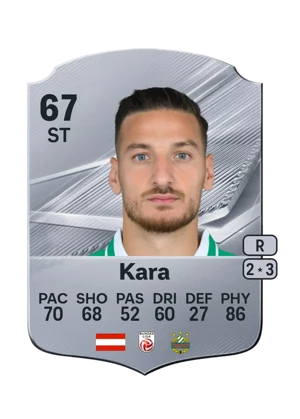 Kara - 67 - Rare EA FC 27 card