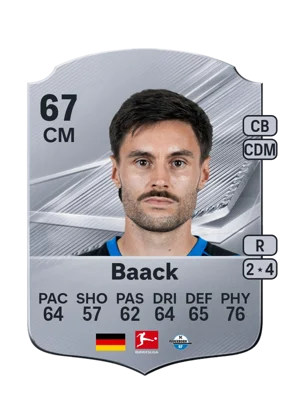 Baack - 67 - Rare EA FC 27 card