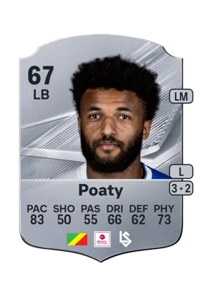 Poaty - 67 - Rare EA FC 27 card