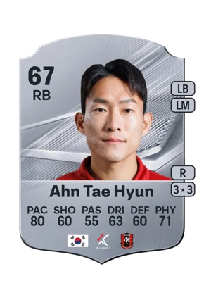 Ahn Tae Hyun - 67 - Rare EA FC 27 card