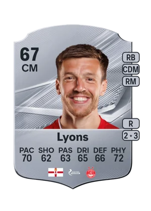 Lyons - 67 - Rare EA FC 27 card