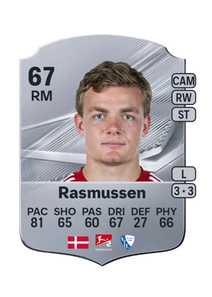 Rasmussen - 67 - Rare EA FC 27 card