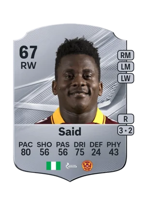 Said - 67 - Rare EA FC 27 card