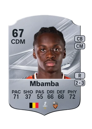 Mbamba - 67 - Rare EA FC 27 card