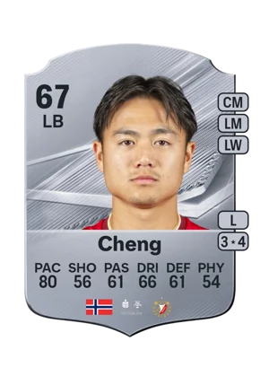 Cheng - 67 - Rare EA FC 27 card