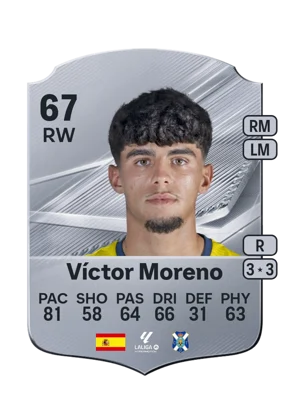 Víctor Moreno - 67 - Rare EA FC 27 card