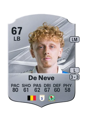 De Neve - 67 - Rare EA FC 27 card