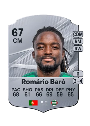 Romário Baró - 67 - Rare EA FC 27 card