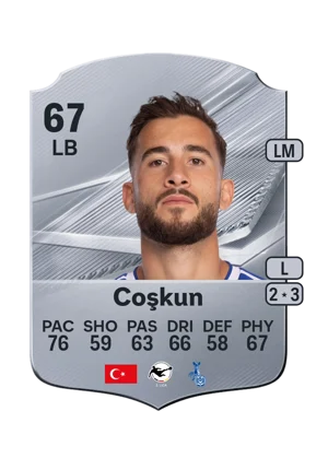 Coşkun - 67 - Rare EA FC 27 card