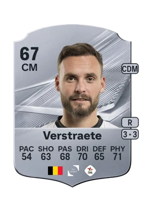 Verstraete - 67 - Rare EA FC 27 card