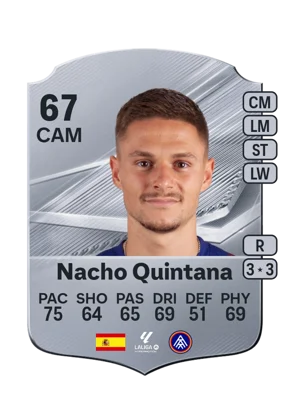 Nacho Quintana - 67 - Rare EA FC 27 card