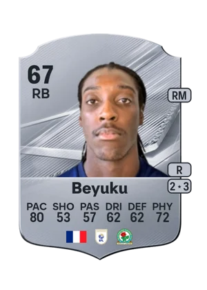 Beyuku - 67 - Rare EA FC 27 card