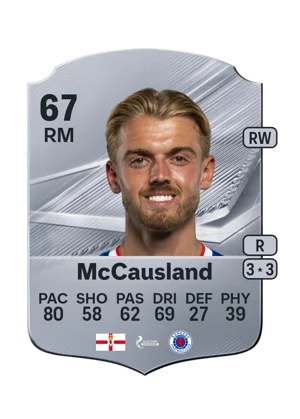 McCausland - 67 - Rare EA FC 27 card