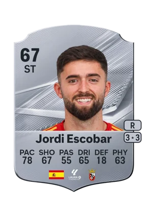 Jordi Escobar - 67 - Rare EA FC 27 card