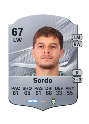 Sordo - 67 - Rare EA FC 27 card