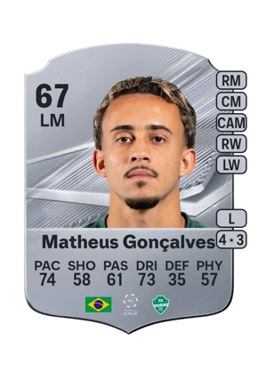 Matheus Gonçalves - 67 - Rare EA FC 27 card