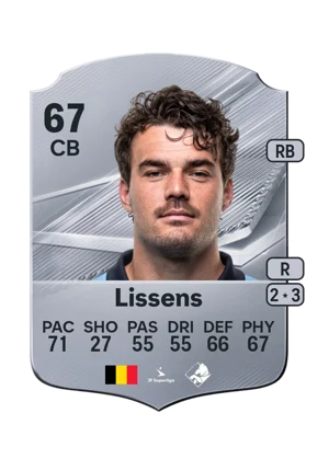 Lissens - 67 - Rare EA FC 27 card