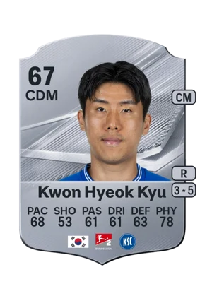 Kwon Hyeok Kyu - 67 - Rare EA FC 27 card