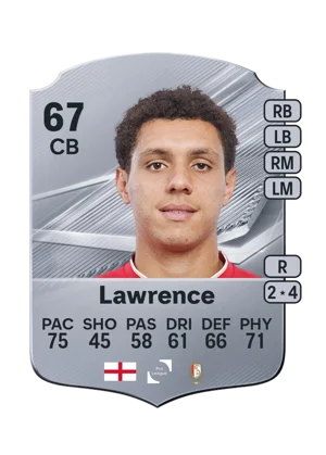 Lawrence - 67 - Rare EA FC 27 card
