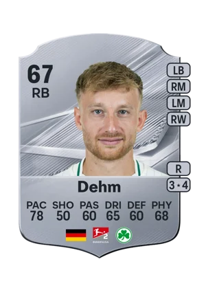 Dehm - 67 - Rare EA FC 27 card